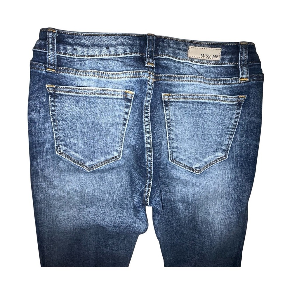 Miss Me Jeans Women's 26 Signature Ankle Skinny Distressed Blue Denim